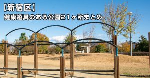 【新宿区の公園まとめ】健康遊具のある公園21ヶ所